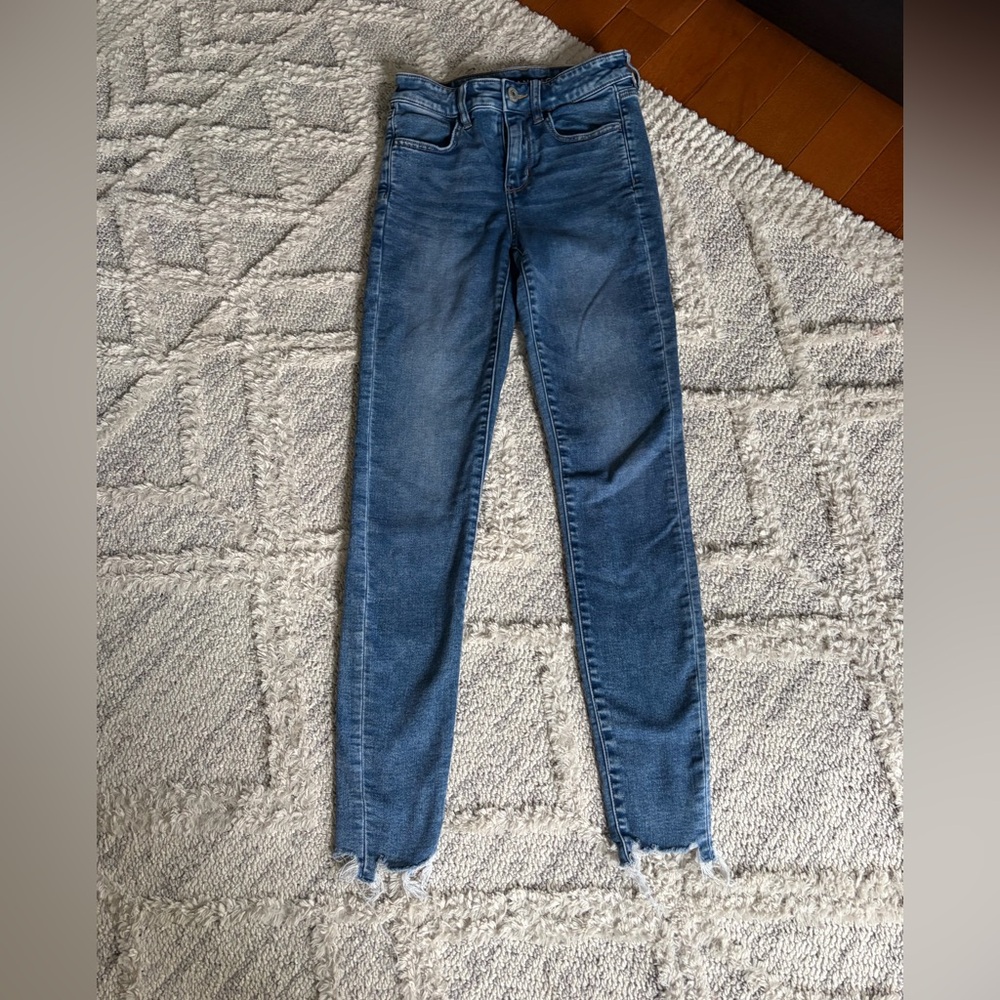 American Eagle Outfitters Dark Blue Skinny Jeans